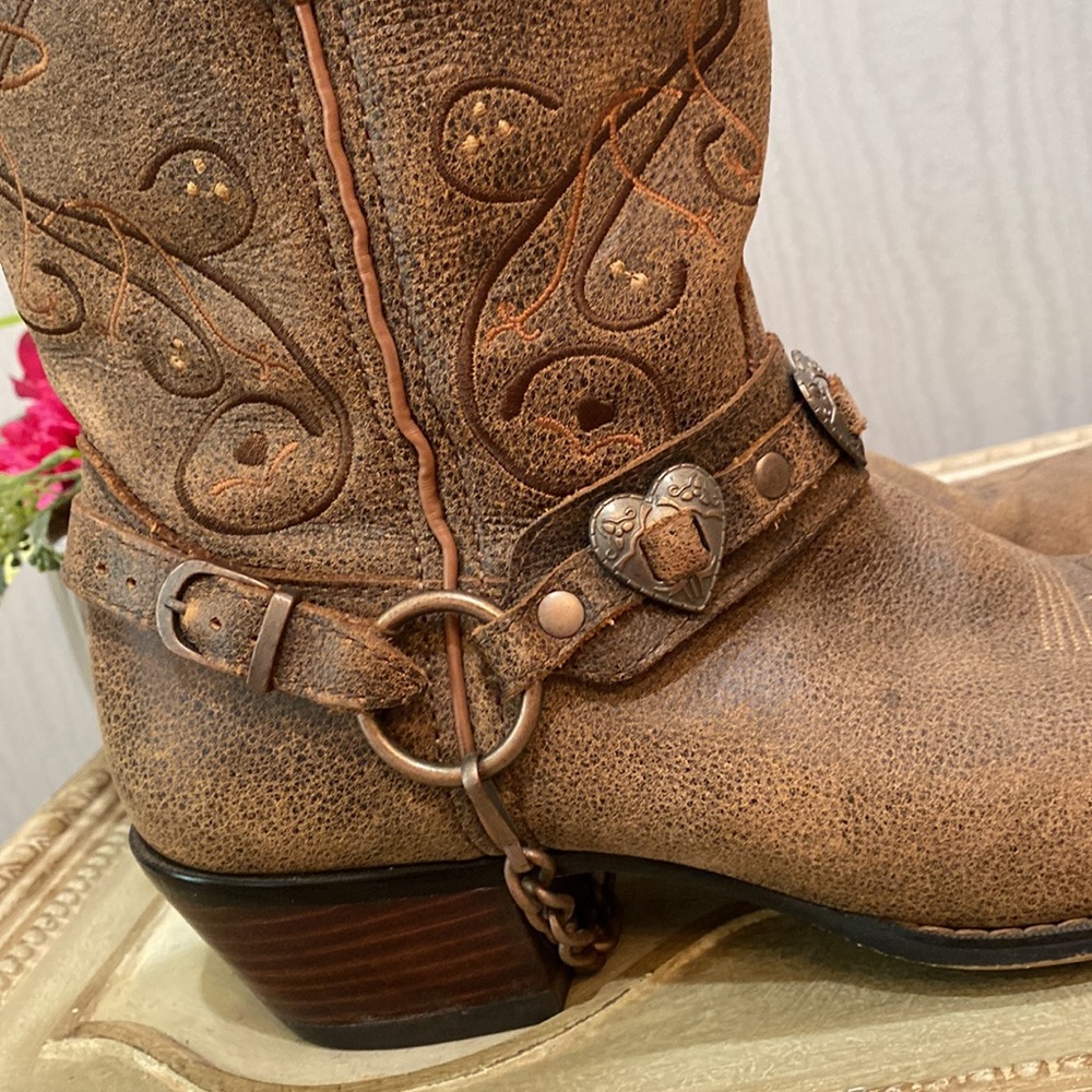 Durango Crush Heartbreaker Pointed Toe Women’s Cowboy Boots Sz 9 - Picture 4 of 16